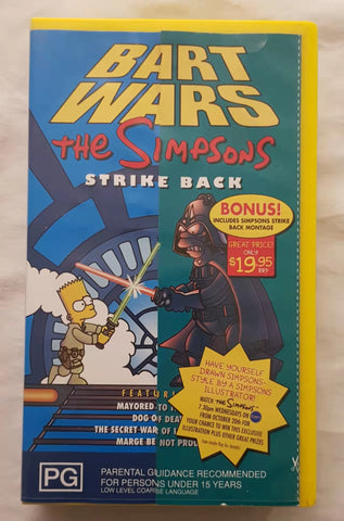 BART WARS "The Simpsons Strike Back" on VHS
