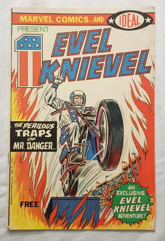 EVEL KNIEVEL By Marvel Comics and Ideal 1974 "The Perilous TRAPS of Mr Danger #1