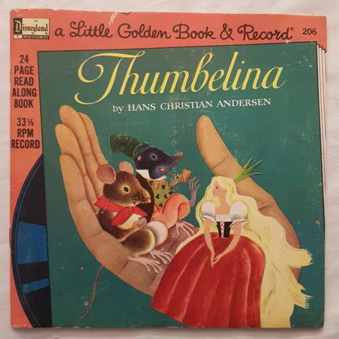 Disneyland Thumbelina 7inch Vinyl with 24page read along book