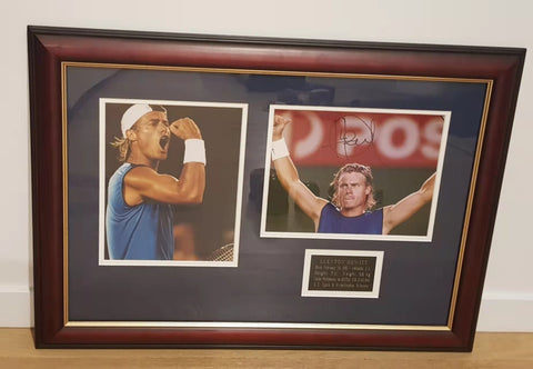 LLEYTON HEWITT Signed Frame in Excellent Condition with Certificate